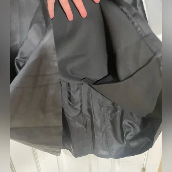 Rickie Freeman Teri Jon Dress Size 8 Black Pink Silk Wool Party Wedding Cocktail - Picture 8 of 9